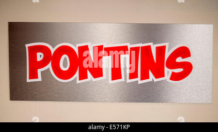 Pontins Holiday Centre Sign. Stock Photo