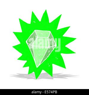 cartoon huge emerald Stock Vector