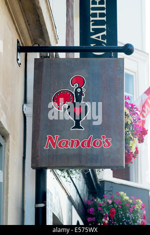 Nando's sign logo Stock Photo - Alamy