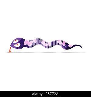 cartoon hissing snake Stock Vector