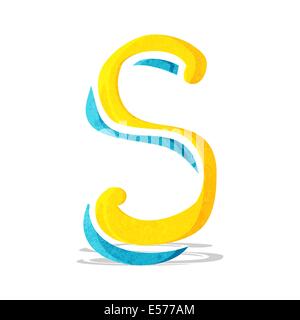 cartoon letter S Stock Vector