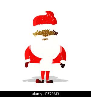 cartoon grumpy santa claus Stock Vector