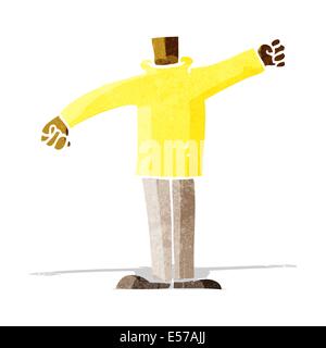 cartoon body waving arms (mix and match cartoons or add own photos) Stock Vector