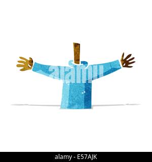 cartoon body waving arms (mix and match cartoons or add own photos) Stock Vector