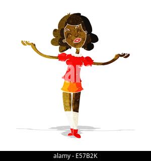 cartoon woman taking praise Stock Vector Image & Art - Alamy