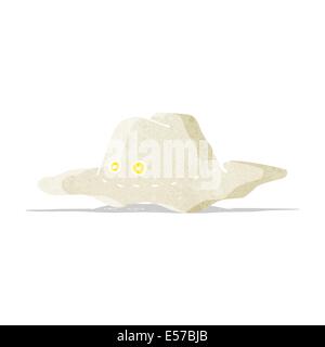 cartoon old australian hat Stock Vector