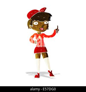cartoon skater girl giving thumbs up symbol Stock Vector Image & Art ...