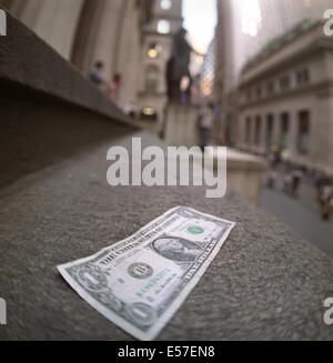 One dollar bill. Stock Photo