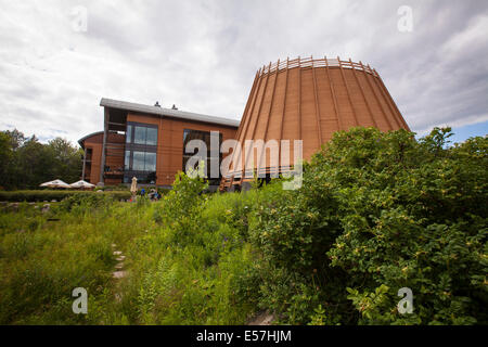 The Hotel-Musee is pictured in Wendake, a Huron reserve enclave within Quebec City Stock Photo