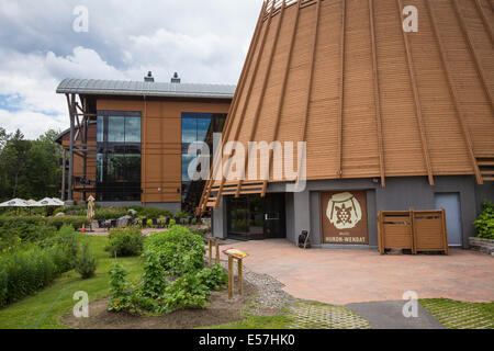 The Hotel-Musee is pictured in Wendake, a Huron reserve enclave within Quebec City Stock Photo