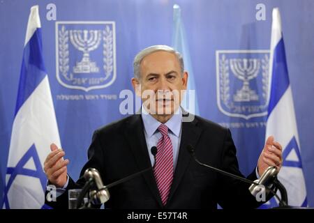 Tel Aviv, Israel. 22nd July, 2023. Israeli protesters take part in a ...