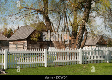 Elk203-3412 Canada, British Columbia, Fort St James National Historic Site Stock Photo