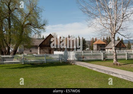 Elk203-3413 Canada, British Columbia, Fort St James National Historic Site Stock Photo