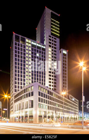 Zoofenster skyscraper, Waldorf-Astoria Hotel, City West, Charlottenburg, Berlin, Germany Stock Photo