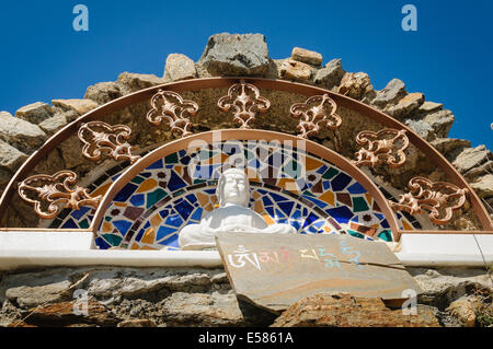 Buddhist shrine at O Sel Ling, Alpujarra, Spain Stock Photo