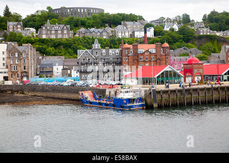 Waterfront quayside at Oban, Argyll and Bute, Scotland Stock Photo