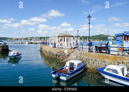 Custom house quay in Falmouth, Cornwall, Uk Stock Photo