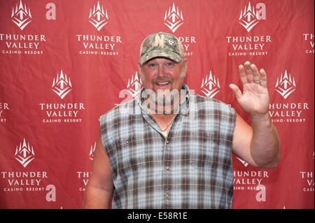 LINCOLN, CA - July 18: Larry the Cable Guy poses for meent and greet photos at Thunder Valley Casino Resort in Lincoln, Californ Stock Photo