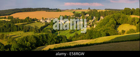 View over Snowshill, the Cotswolds, Gloucestershire, England Stock Photo