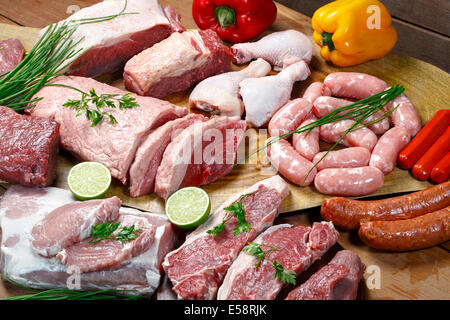 Raw meats Stock Photo
