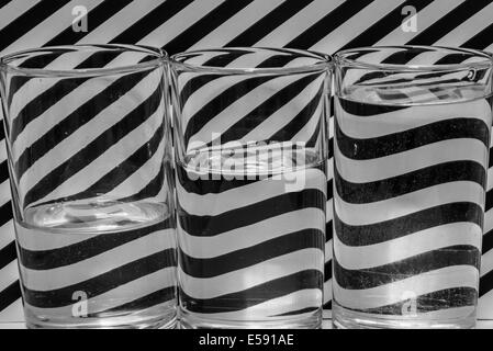 The pattern design black and white background. Stock Photo