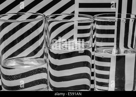 The pattern design black and white background. Stock Photo