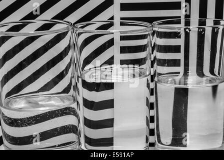 The pattern design black and white background. Stock Photo