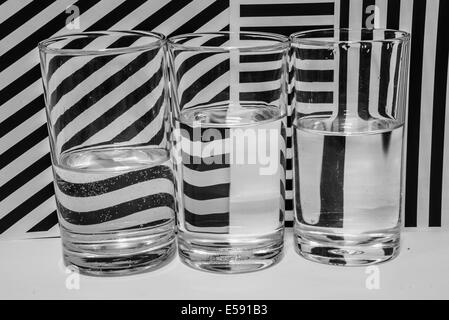 The pattern design black and white background. Stock Photo