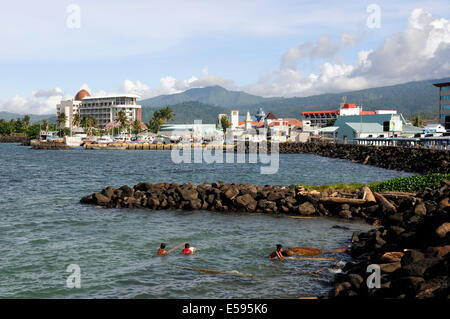 Travelling through Samoa in February 2014. Apia Stock Photo