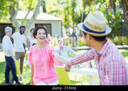 Couple dancing at party Stock Photo