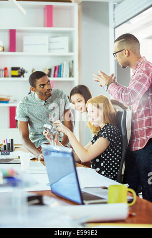 People working together in office Stock Photo
