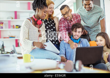 People working together in office Stock Photo