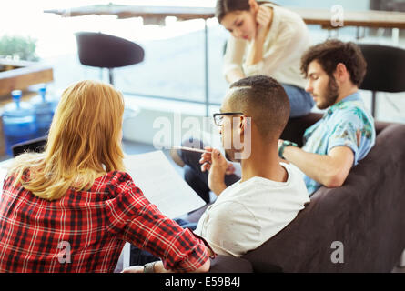 People working together in office Stock Photo