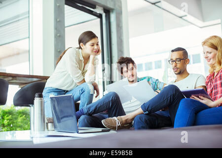 People working together in office Stock Photo