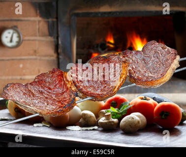 Picanha, traditional Brazilian barbecue. Stock Photo