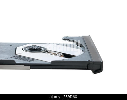 External dvd drive isolated on the white Stock Photo