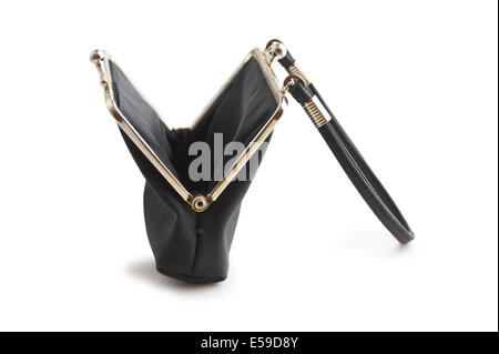 open purse classically isolated on a white background Stock Photo - Alamy