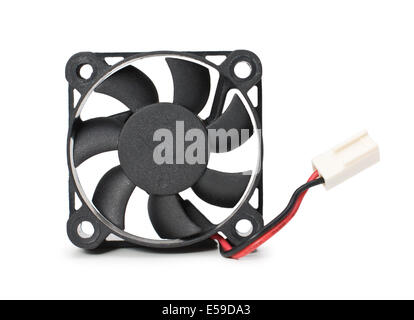 computer fan isolated on a white background Stock Photo