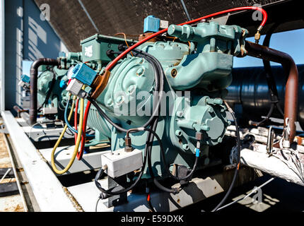 Air conditioning compressor Stock Photo