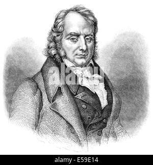 Benjamin Constant or Henri-Benjamin Constant de Rebecque, 1767-1830, a Swiss-French politician, writer on politics and religion, Stock Photo
