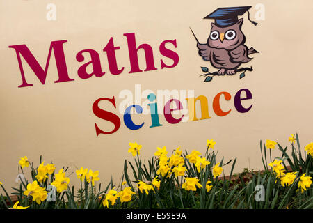 Math Tutors Sign Maths and Science private tutoring sign, UK Stock Photo - Alamy