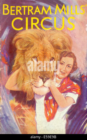 Programme cover for Bertram Mills' Circus Stock Photo