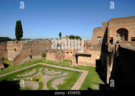 Italy, Rome, Palatine Hill, Domus Augustana Stock Photo