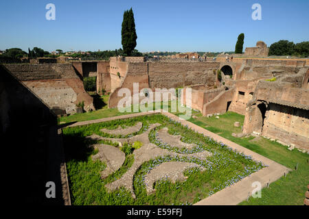 Italy, Rome, Palatine Hill, Domus Augustana Stock Photo