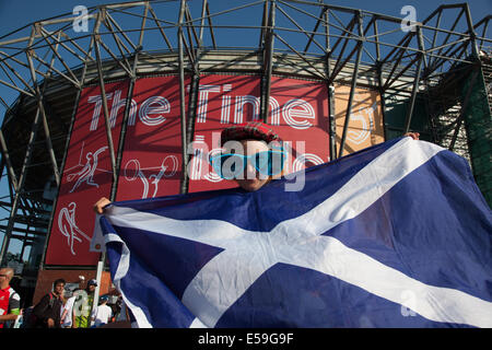 23rd July 2014. Glasgow Scotland. Commonwealth Games Glasgow 2014, opening ceremony at Celtic Park. Photo Pauline Keightley. Credit:  Pauline Keightley/Alamy Live News Stock Photo