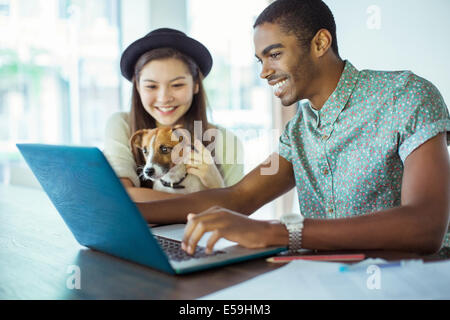 People working together in office Stock Photo