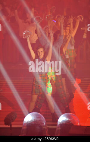 Glasgow, Scotland, UK. 23rd July, 2014. Dancers at the Opening Ceremony for the XX Commonwealth Games in Celtic Park Stadium, Glasgow. Credit:  Michael Preston/Alamy Live News Stock Photo