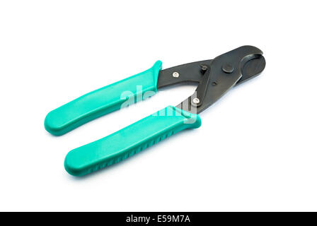 Green Heavy-Duty Wire Cutter. Stock Photo