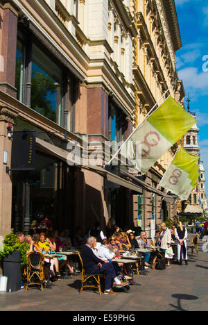 Esplanadin bulevardi, Esplanade boulevard, central Helsinki, Finland, Europe Stock Photo