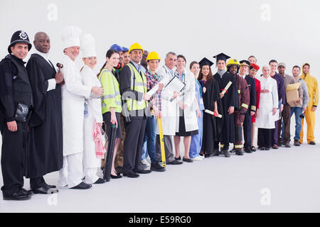 Portrait of diverse workers Stock Photo